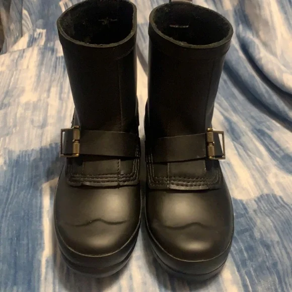 Rare Hunter Original Biker Boot Short Black 6M/7F. Eur38 - Picture 4 of 12